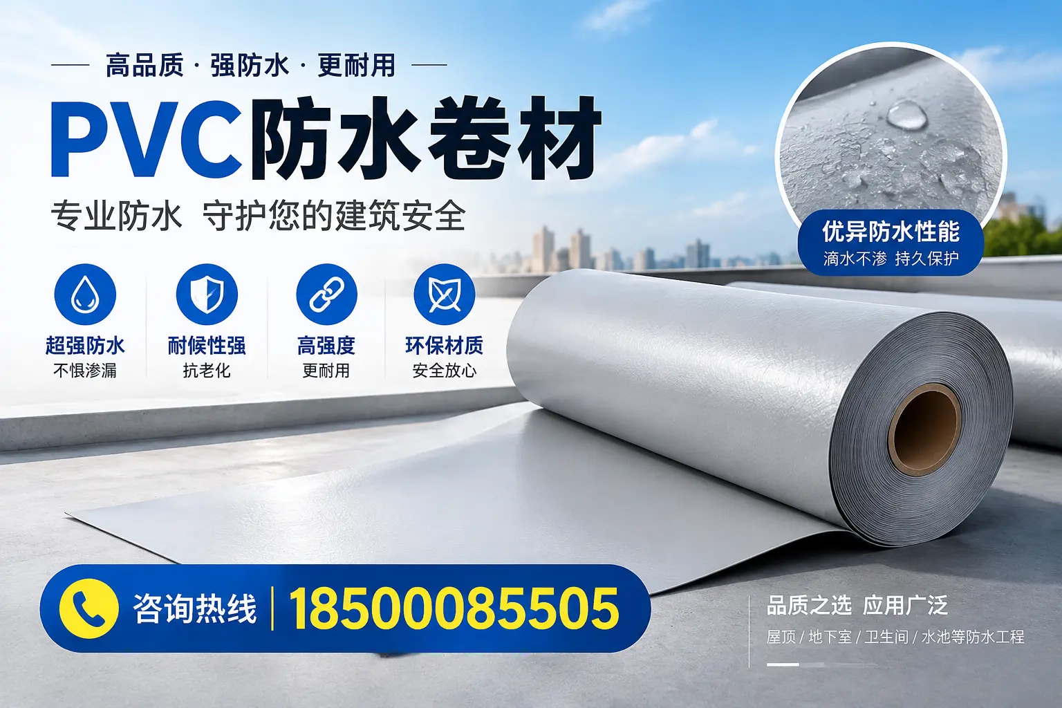 上饶地区pvc防水卷材的市场现状与发展趋势